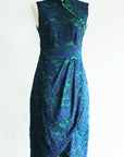 Signature Lace Cheongsam (Knee length) - Navy ( Pre-order )