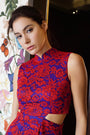 Signature Lace Cut-Out Cheongsam - Red ( Pre-order )