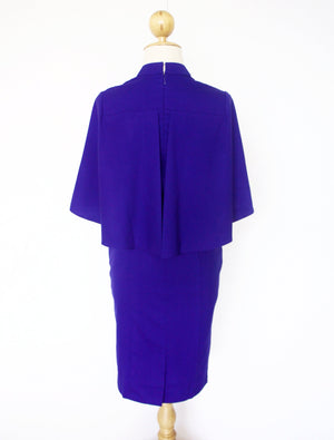 
            
                Load image into Gallery viewer, Cape Cut-Out Fitted Cheongsam - Cobalt (Pre-order)
            
        