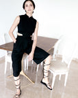 Signature Cut-Out Midi Jumpsuit - Black / Red ( Pre-order )