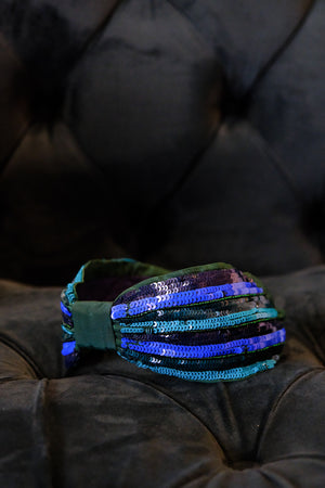 
            
                Load image into Gallery viewer, Blue Shimmer Headband
            
        