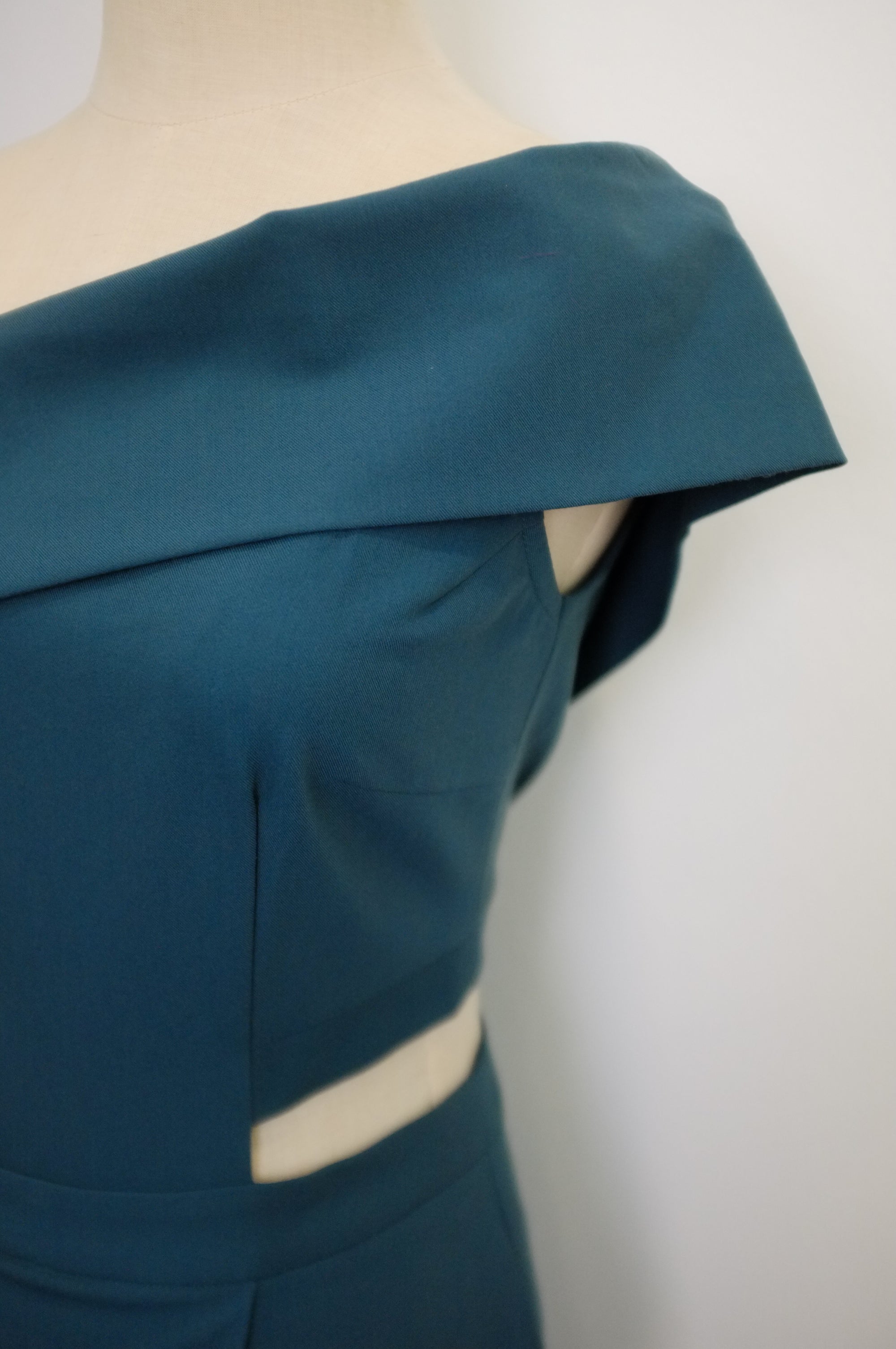 Tess Off Shoulder Dress - Cobalt / Red / Fall Blue / Fuchsia