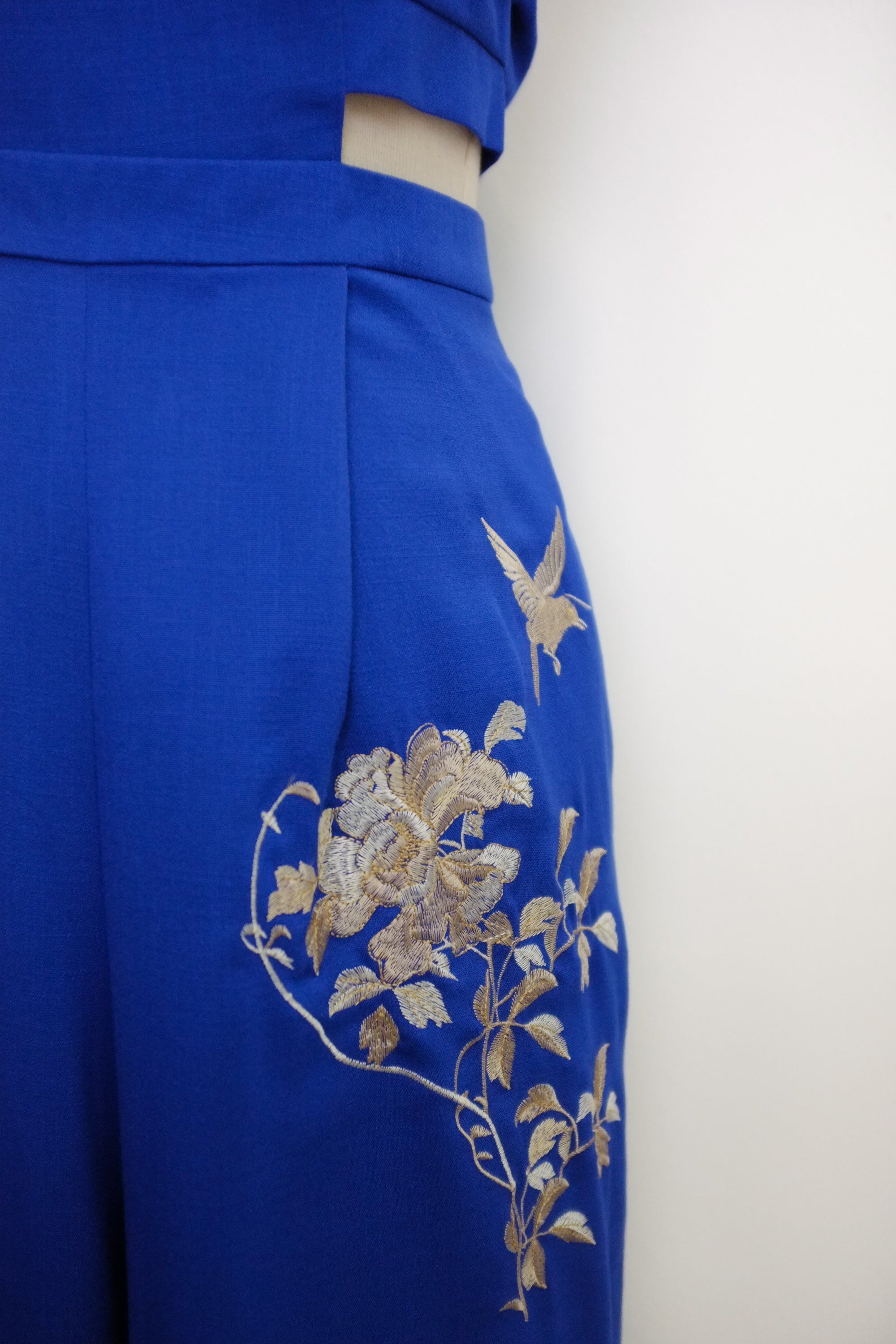Drea Signature Jumpsuit - Cobalt / Fuchsia / Red (Pre-order)