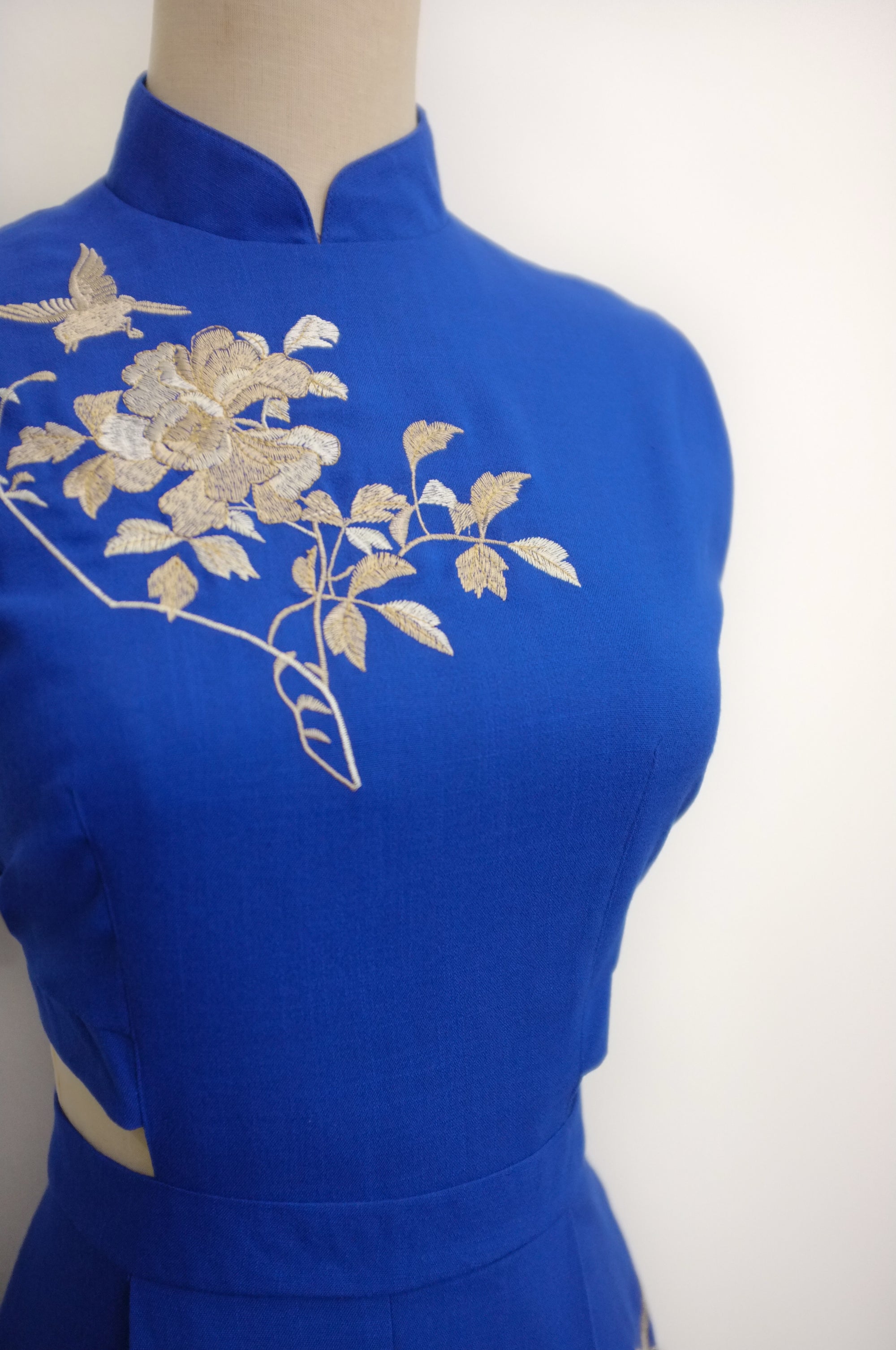 Drea Signature Jumpsuit - Cobalt / Fuchsia / Red (Pre-order)