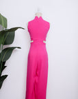 Drea Signature Jumpsuit - Cobalt / Fuchsia / Red (Pre-order)