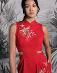 Drea Signature Jumpsuit - Cobalt / Fuchsia / Red (Pre-order)