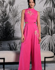 Drea Signature Jumpsuit - Cobalt / Fuchsia / Red (Pre-order)