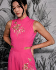 Drea Signature Jumpsuit - Cobalt / Fuchsia / Red (Pre-order)