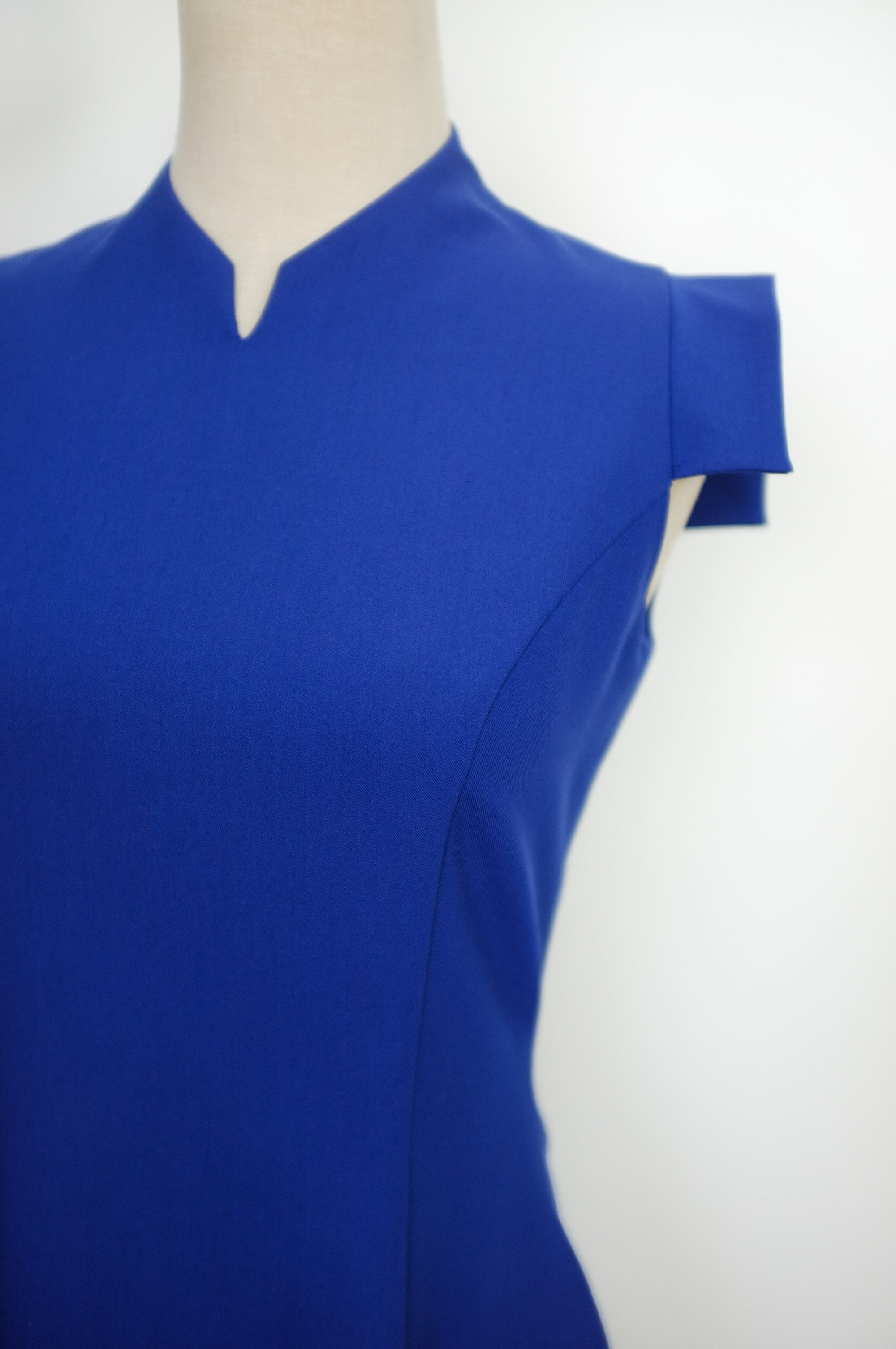 Selena Midi Dress - Fuchsia / Red / Cobalt ( Pre-order )
