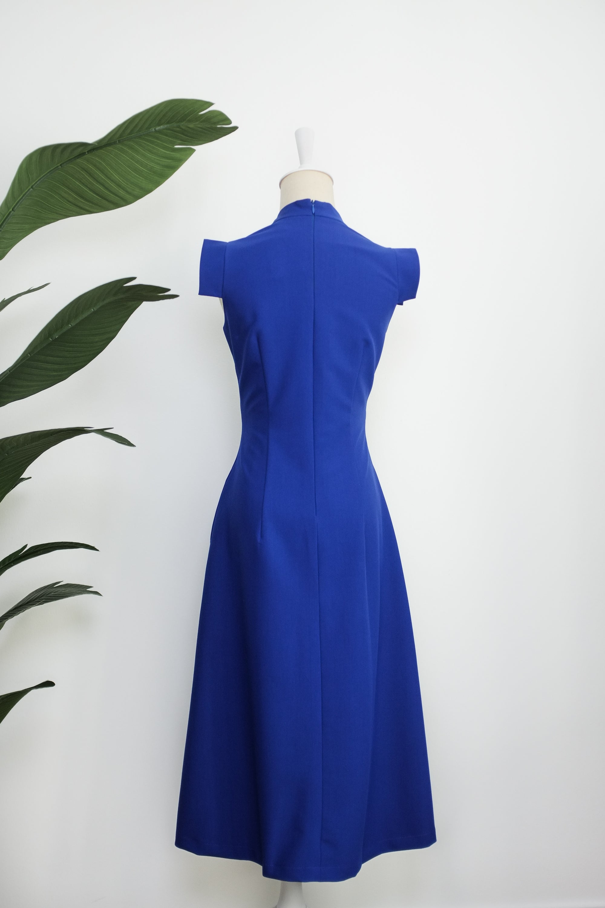 Selena Midi Dress - Fuchsia / Red / Cobalt ( Pre-order )