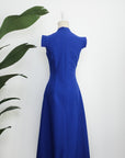 Selena Midi Dress - Fuchsia / Red / Cobalt ( Pre-order )