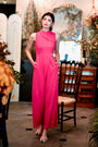 Raven Convertible Jumpsuit - Fuchsia / Black / Forest Green (Pre-order)