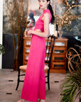 Raven Convertible Jumpsuit - Fuchsia / Black / Forest Green (Pre-order)