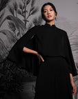 Dance Away Cape Top - Red/ Forest Green/ Cobalt / Black (Pre-order)
