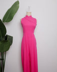 Raven Convertible Jumpsuit - Fuchsia / Black / Forest Green (Pre-order)