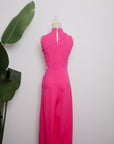 Raven Convertible Jumpsuit - Fuchsia / Black / Forest Green (Pre-order)