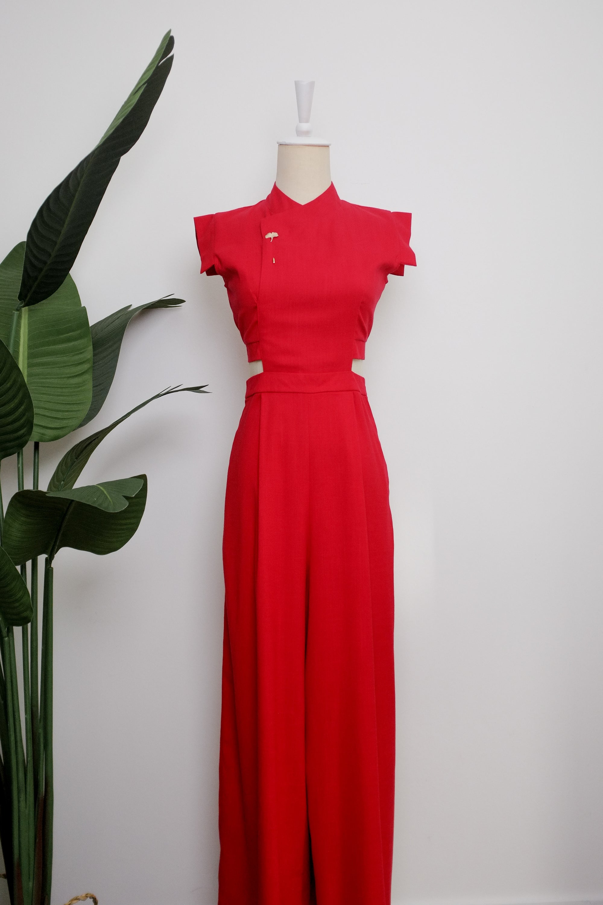 Athena Cut-Out Maxi Jumpsuit (Pre-order)