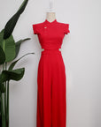 Athena Cut-Out Maxi Jumpsuit (Pre-order)
