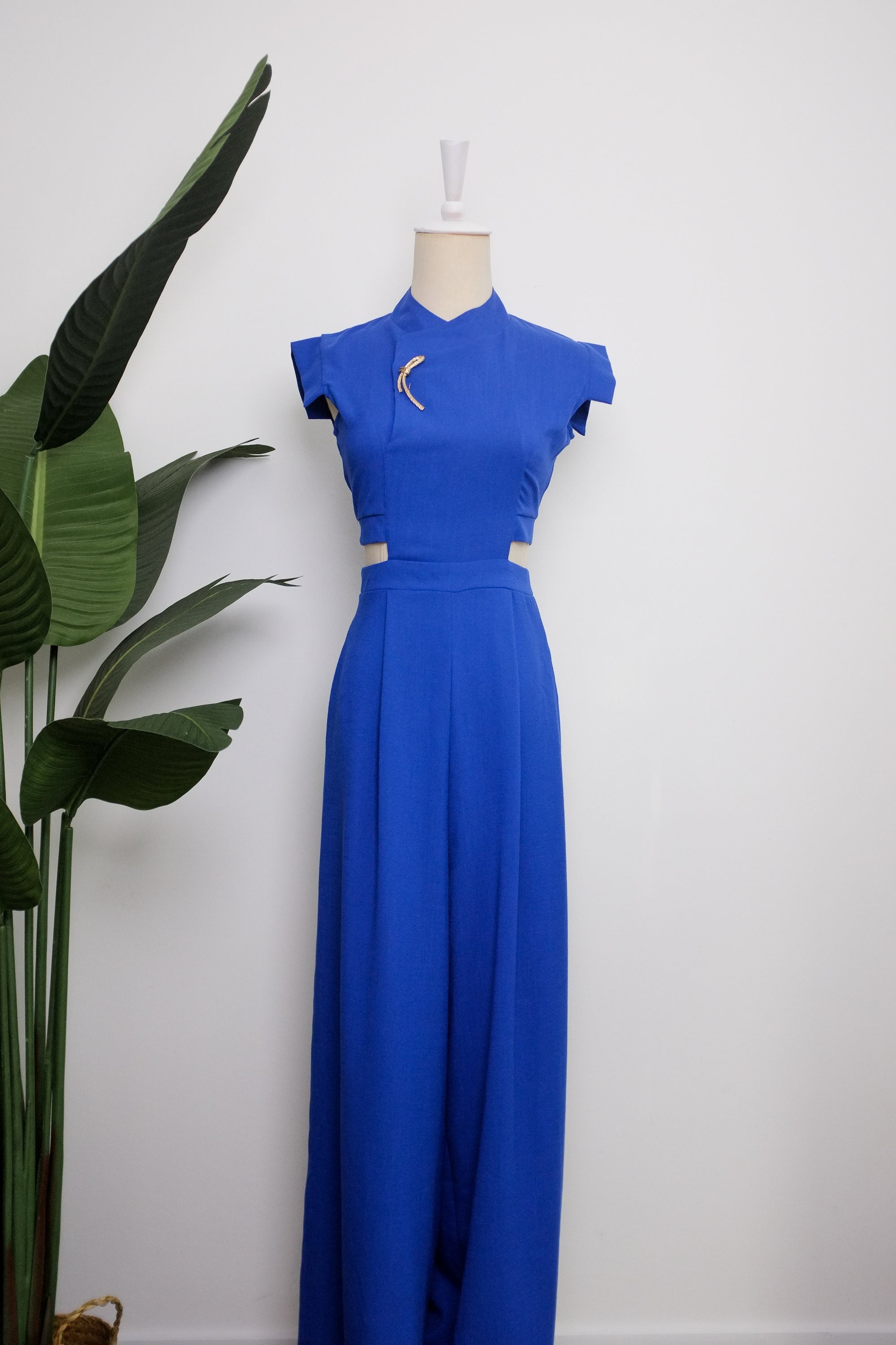 Athena Cut-Out Maxi Jumpsuit (Pre-order)
