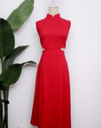 Signature Cut-Out Cheongsam - Red (Pre-order)