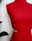 Signature Cut-Out Cheongsam - Red (Pre-order)