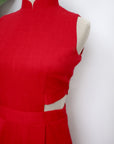 Signature Cut-Out Midi Jumpsuit - Black / Red ( Pre-order )