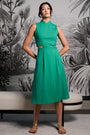 Signature Cut-Out Cheongsam - Emerald (Pre-order)