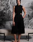 Signature Cut-Out Midi Jumpsuit - Black / Red ( Pre-order )