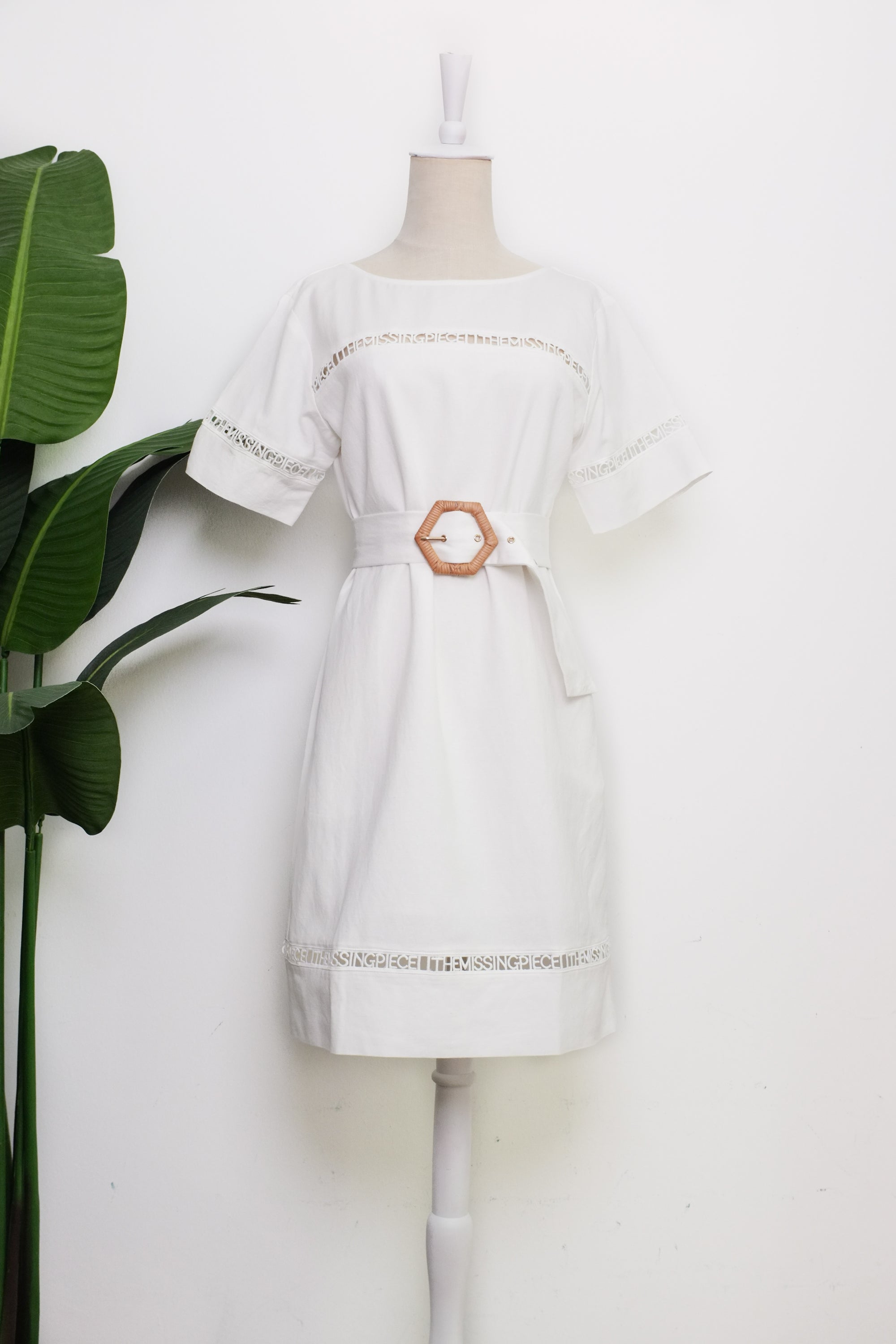 TMP x DOT Monogram Reversible Shift - White / Orange / Chambray