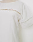 TMP x DOT Monogram Reversible Shift - White / Orange / Chambray
