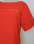 TMP x DOT Monogram Reversible Shift - White / Orange / Chambray