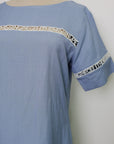 TMP x DOT Monogram Reversible Shift - White / Orange / Chambray