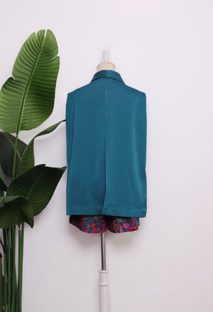 
            
                Load image into Gallery viewer, Ryder Cape Top - Teal / Gold
            
        