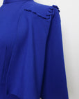 Liv Convertible Sleeves Cheongsam - Red / Blue