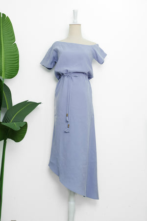 Vida Asymmetrical Dress - Lilac / Marigold
