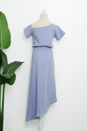 Vida Asymmetrical Dress - Lilac / Marigold