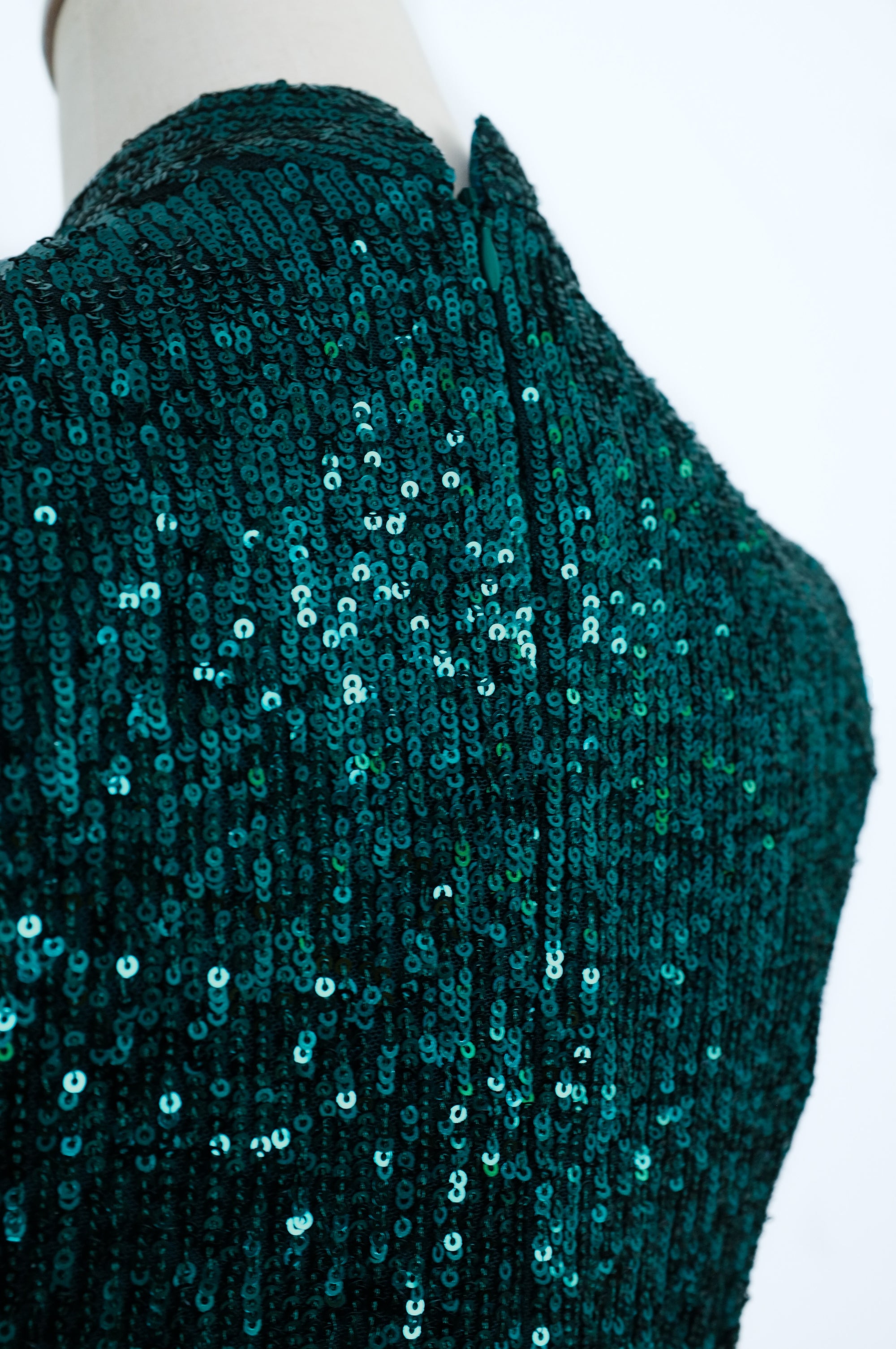 Sequoia Sequin Maxi Cheongsam - Teal / Red / Navy (Pre-Order)