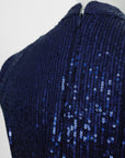 Sequoia Sequin Maxi Cheongsam - Teal / Red / Navy (Pre-Order)