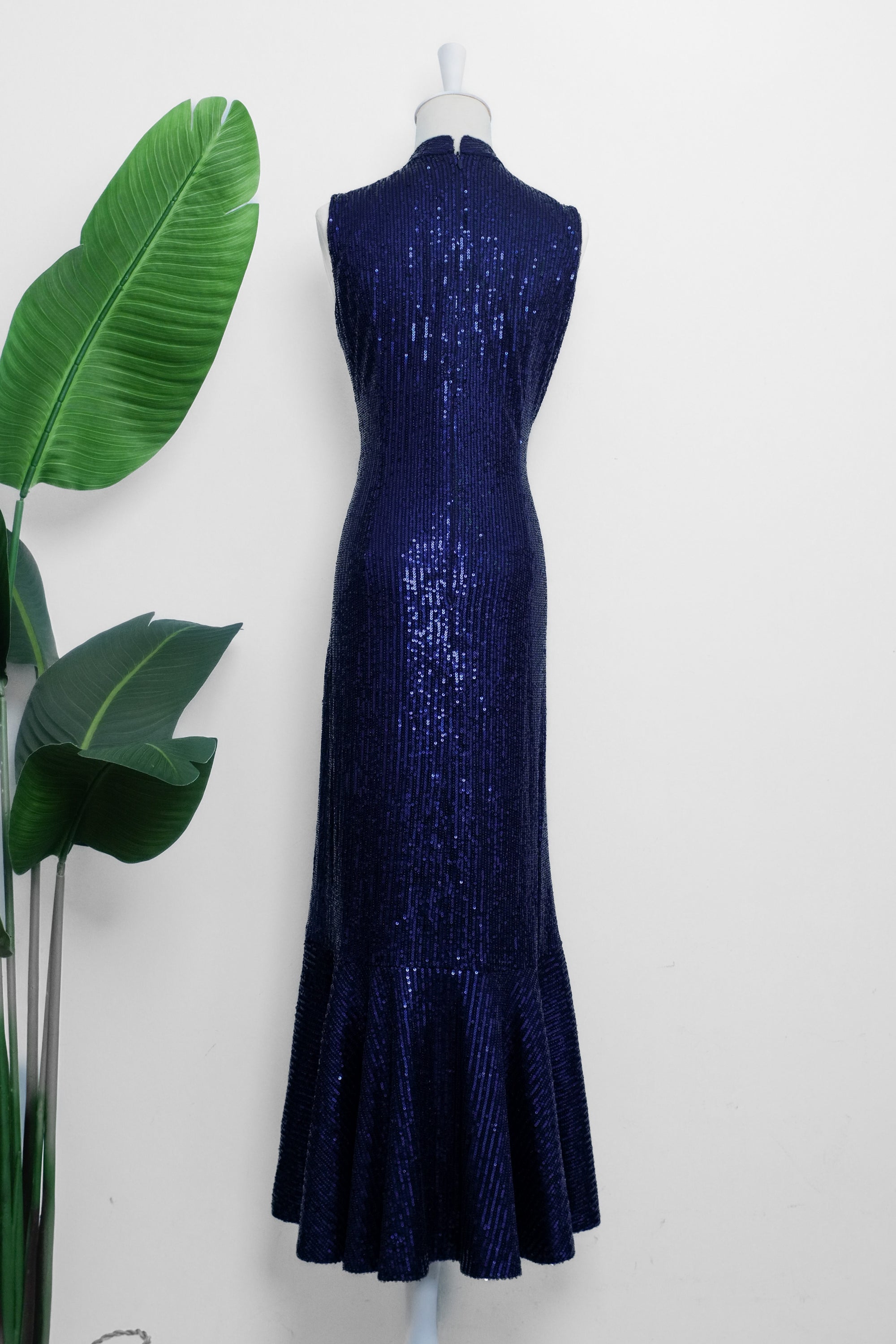 Sequoia Sequin Maxi Cheongsam - Teal / Red / Navy (Pre-Order)