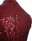 Sequoia Sequin Maxi Cheongsam - Teal / Red / Navy (Pre-Order)
