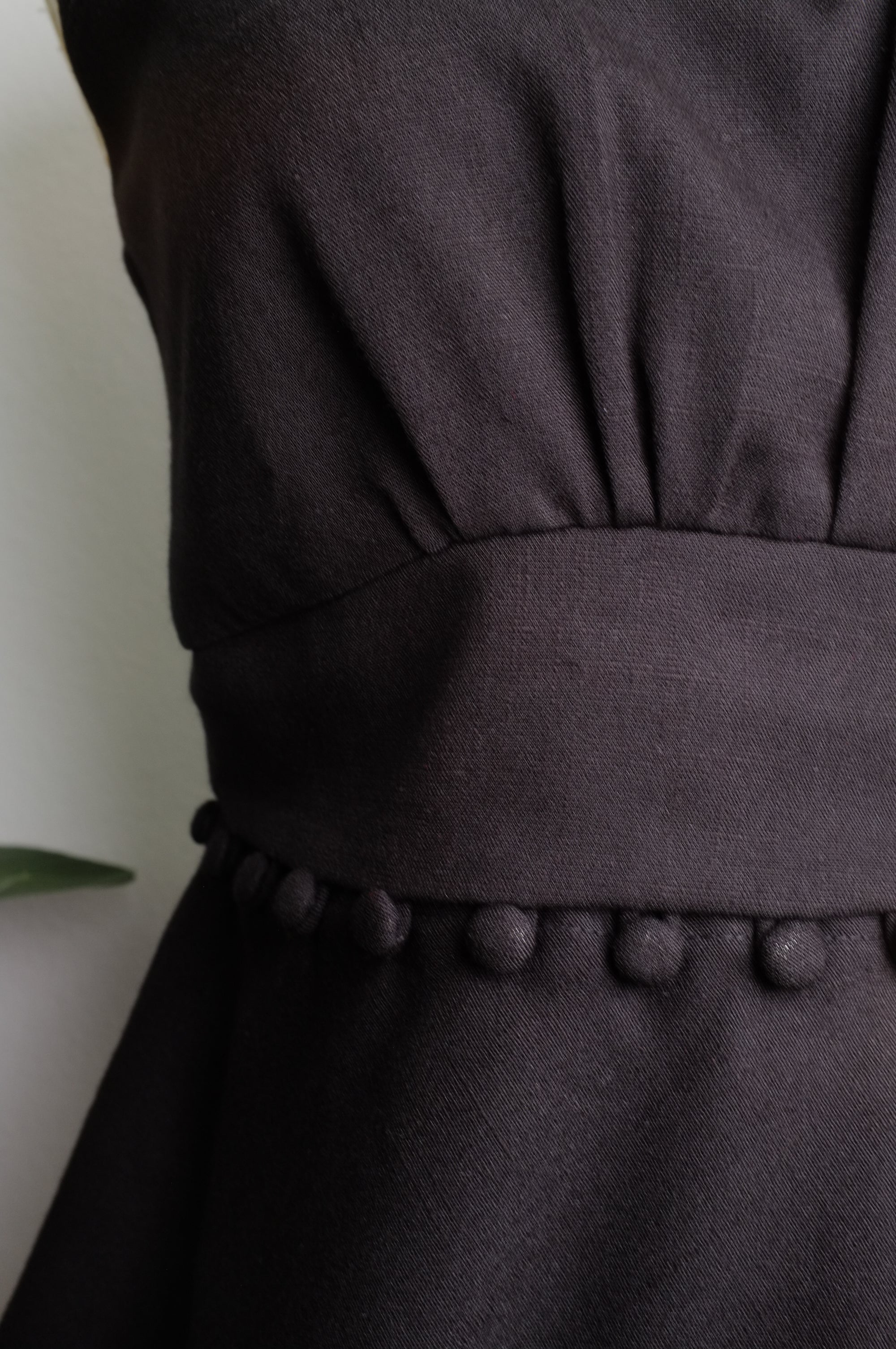 Convertible Peplum Drape Top - Black / White