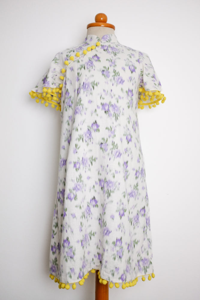 
            
                Load image into Gallery viewer, Lil&amp;#39; Daisy Cheongsam - Lavender Fields
            
        