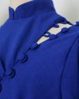 Astrid Convertible Midi Cheongsam - Red / Blue