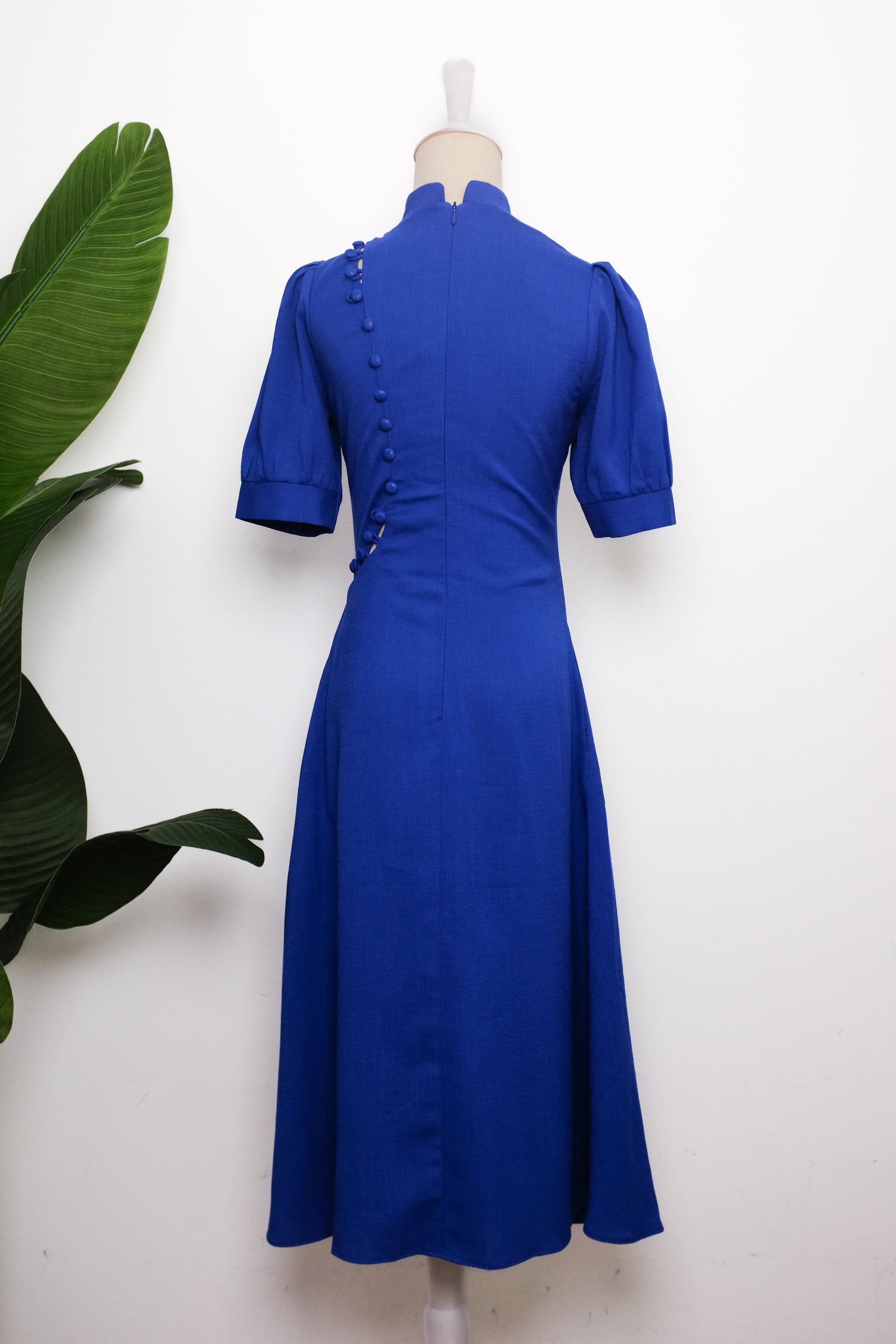 Astrid Convertible Midi Cheongsam - Red / Blue