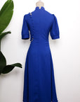 Astrid Convertible Midi Cheongsam - Red / Blue