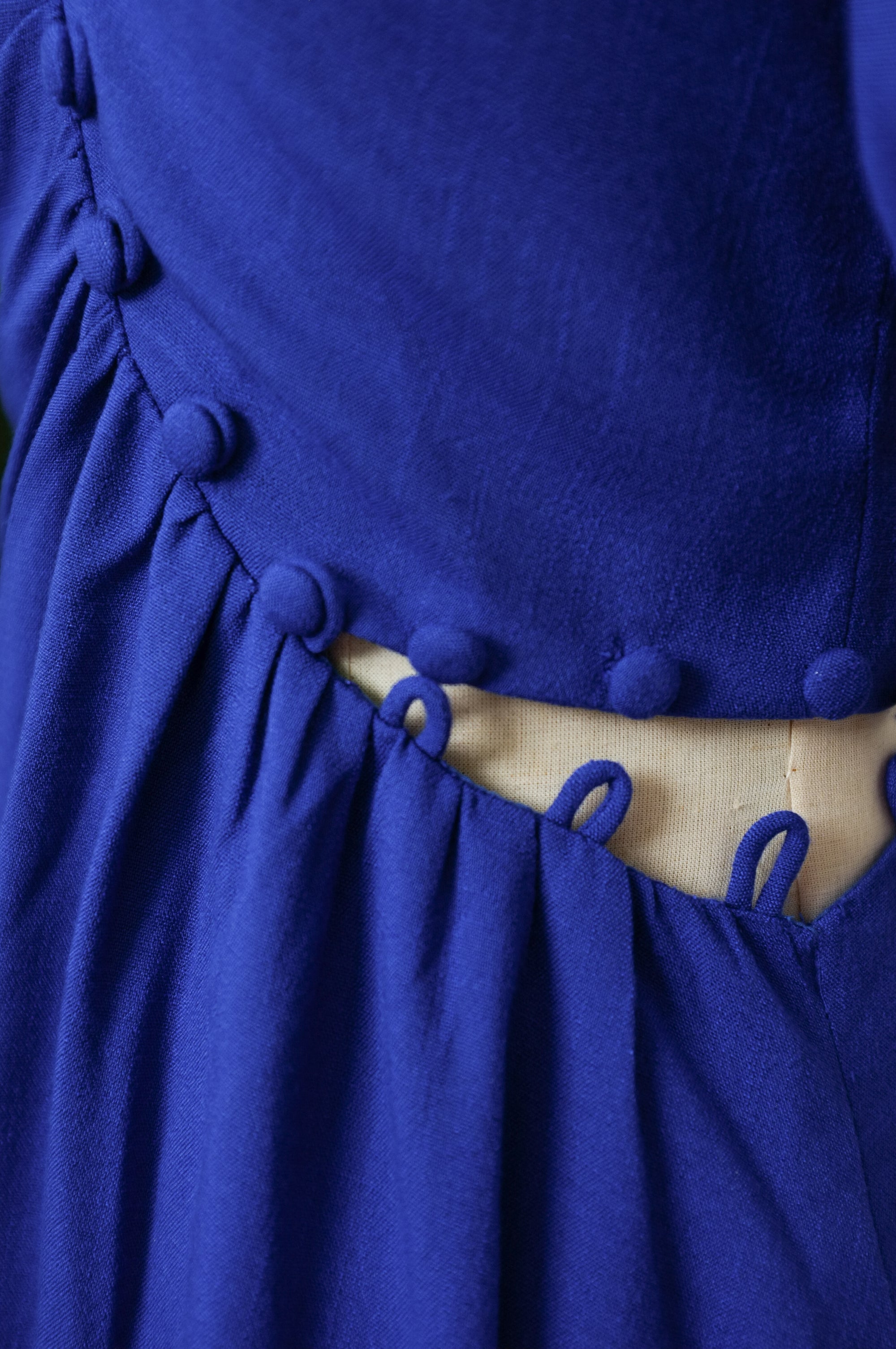 Astrid Convertible Midi Cheongsam - Red / Blue