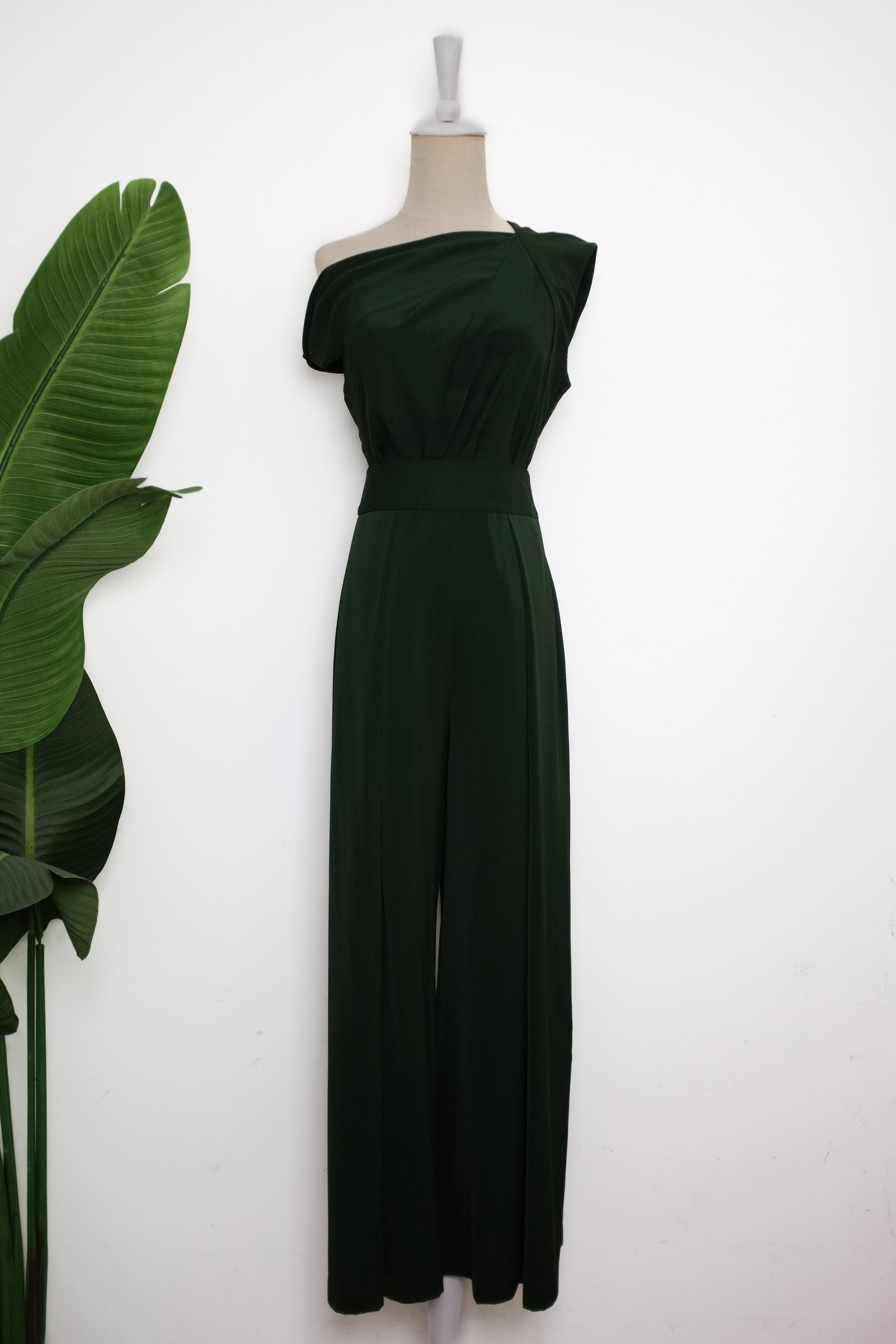 Palazzo Flare Pants - Forest Green / Fuchsia / Black ( Pre-order )