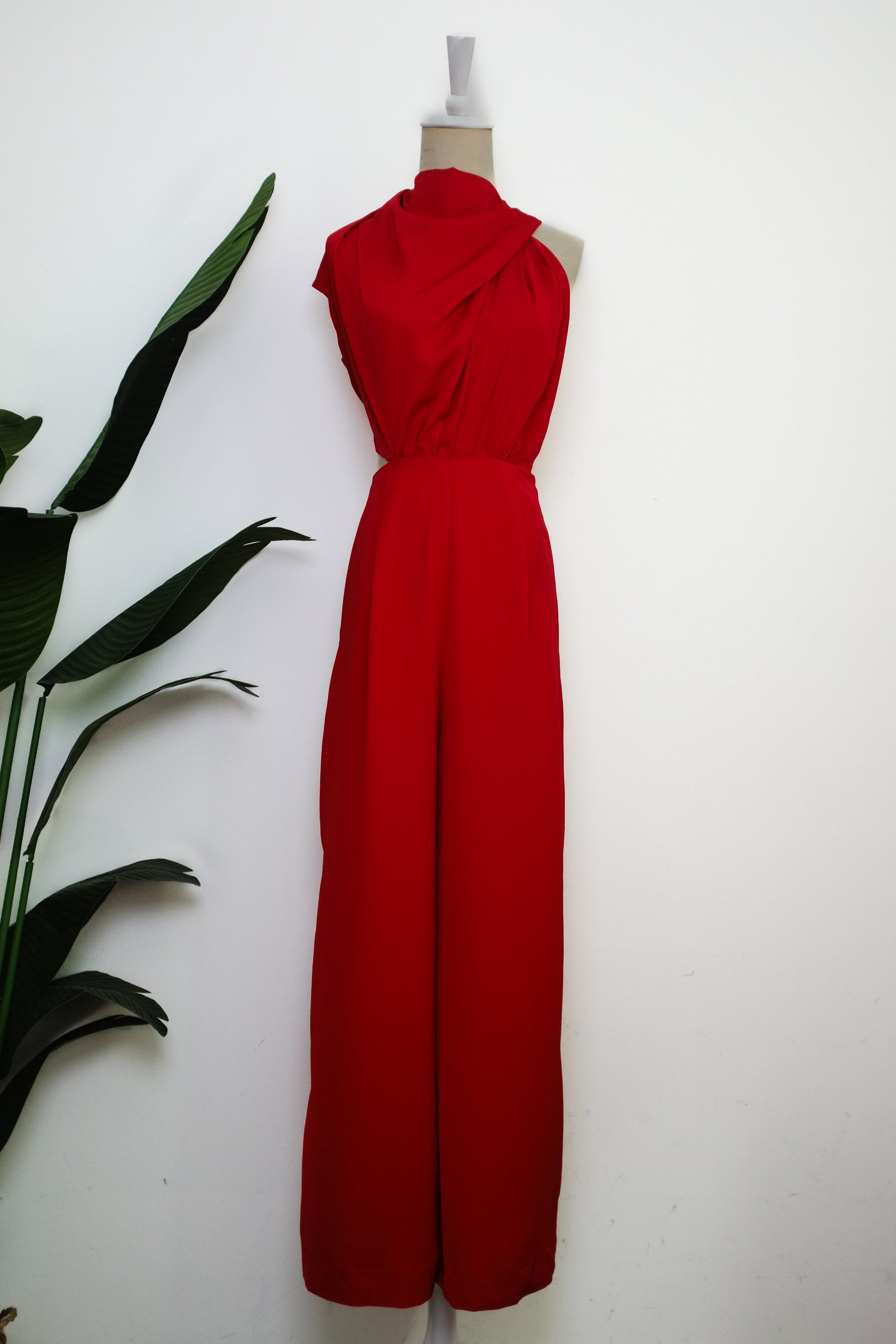 Leilani Maxi Jumpsuit - Red / Navy