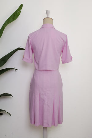 Emery Blazer Dress - Mint / Light Lilac / Purple