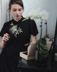 Drea Signature Cut-out Cheongsam with Sleeves (Pre-order)